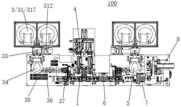 An automatic assembly line for medical kits compatible with various models