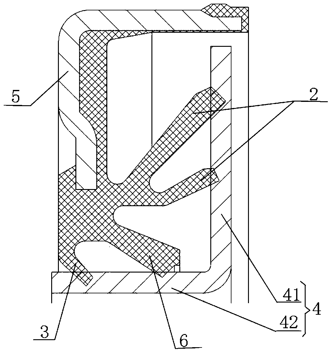 Bearing and sealing device