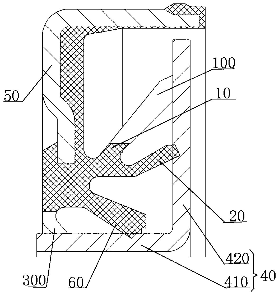 Bearing and sealing device