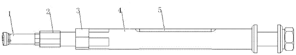 Hot riveting rod for hot riveting machine