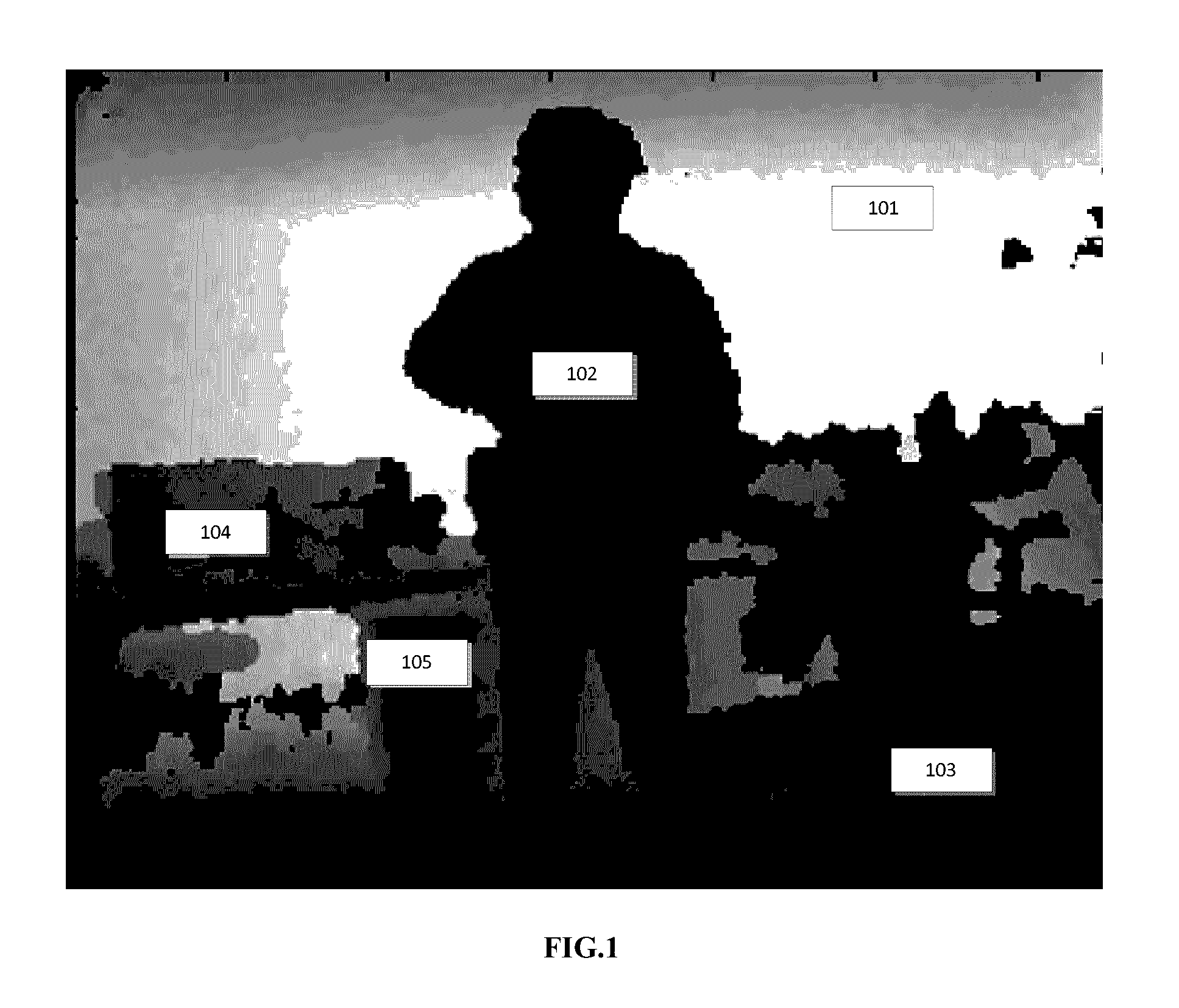 Background modeling and foreground extraction method based on depth image