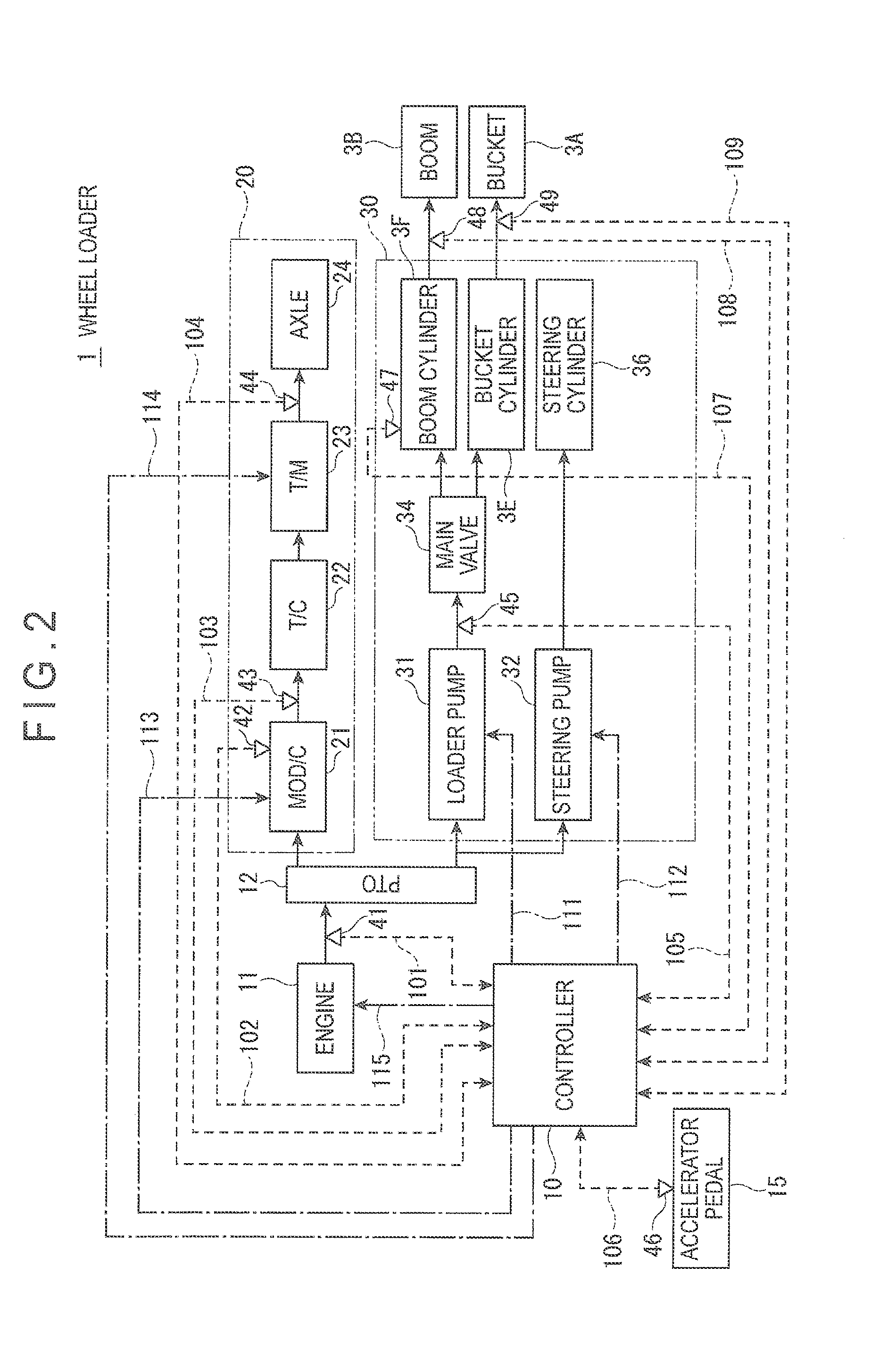 Wheel Loader and Wheel Loader Engine Control Method