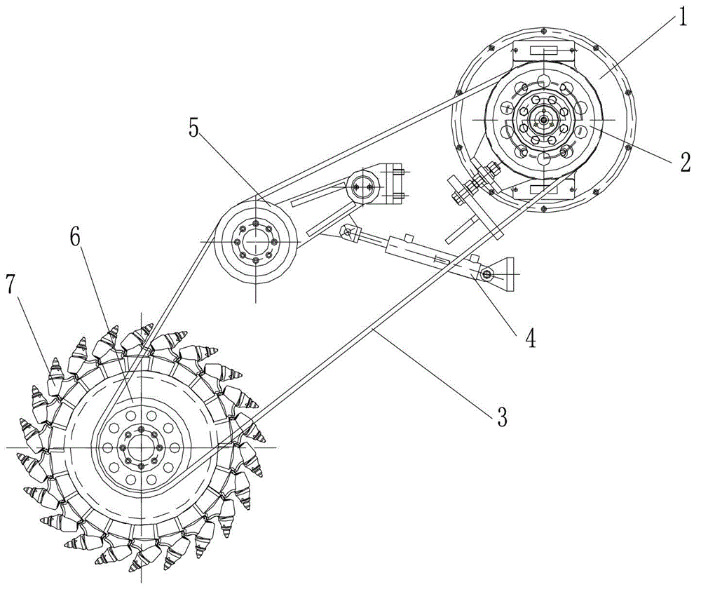 Mechanical transmission system and control method of milling machine and milling machine