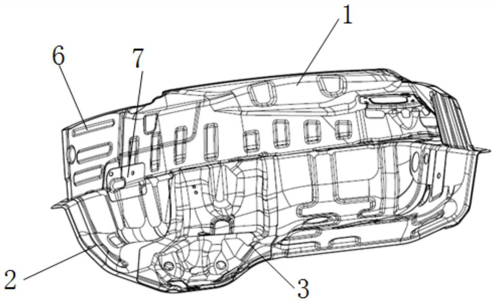 Staggered rear wheel cover structure, vehicle body and vehicle