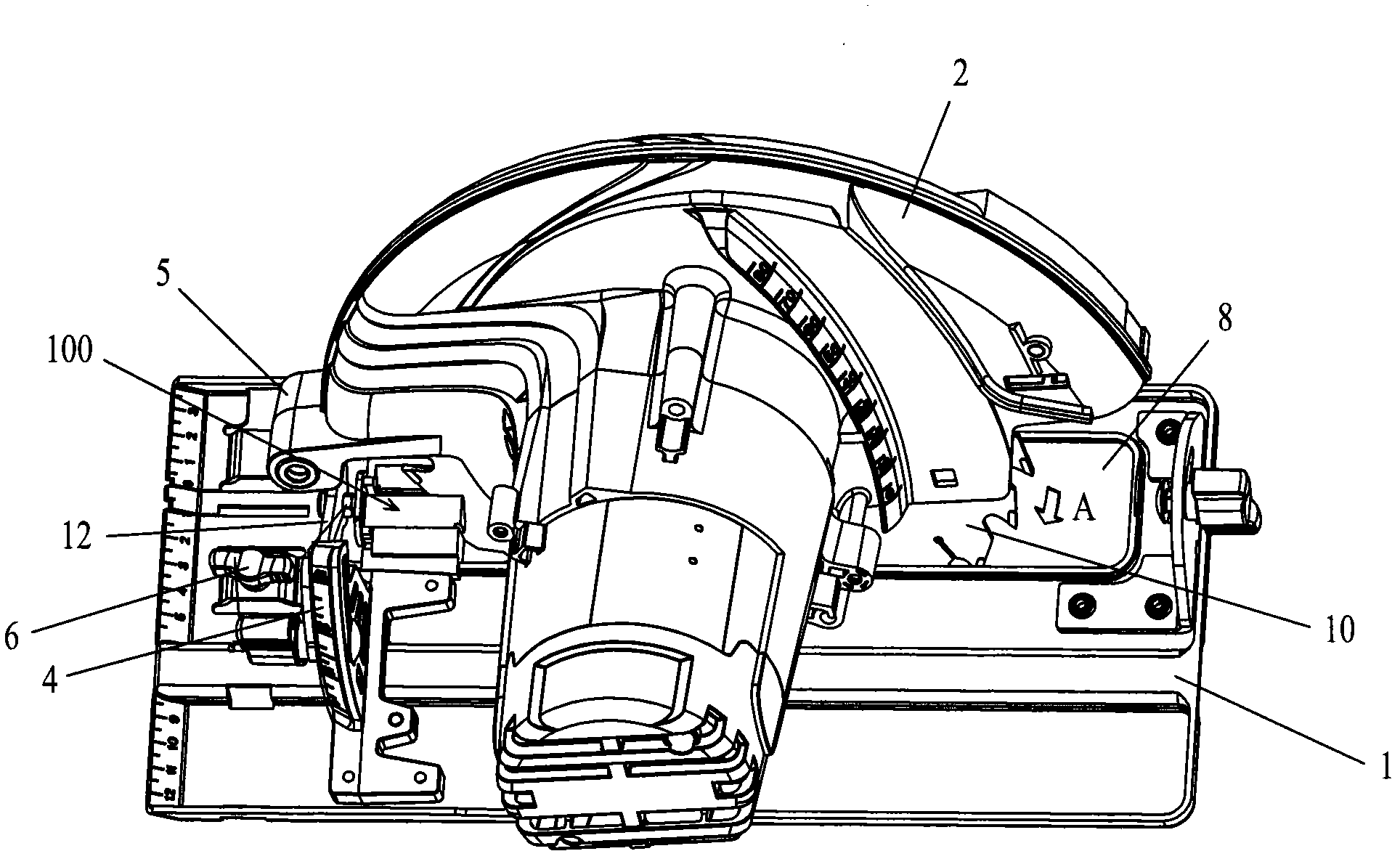 Circular saw with anti-splinter device