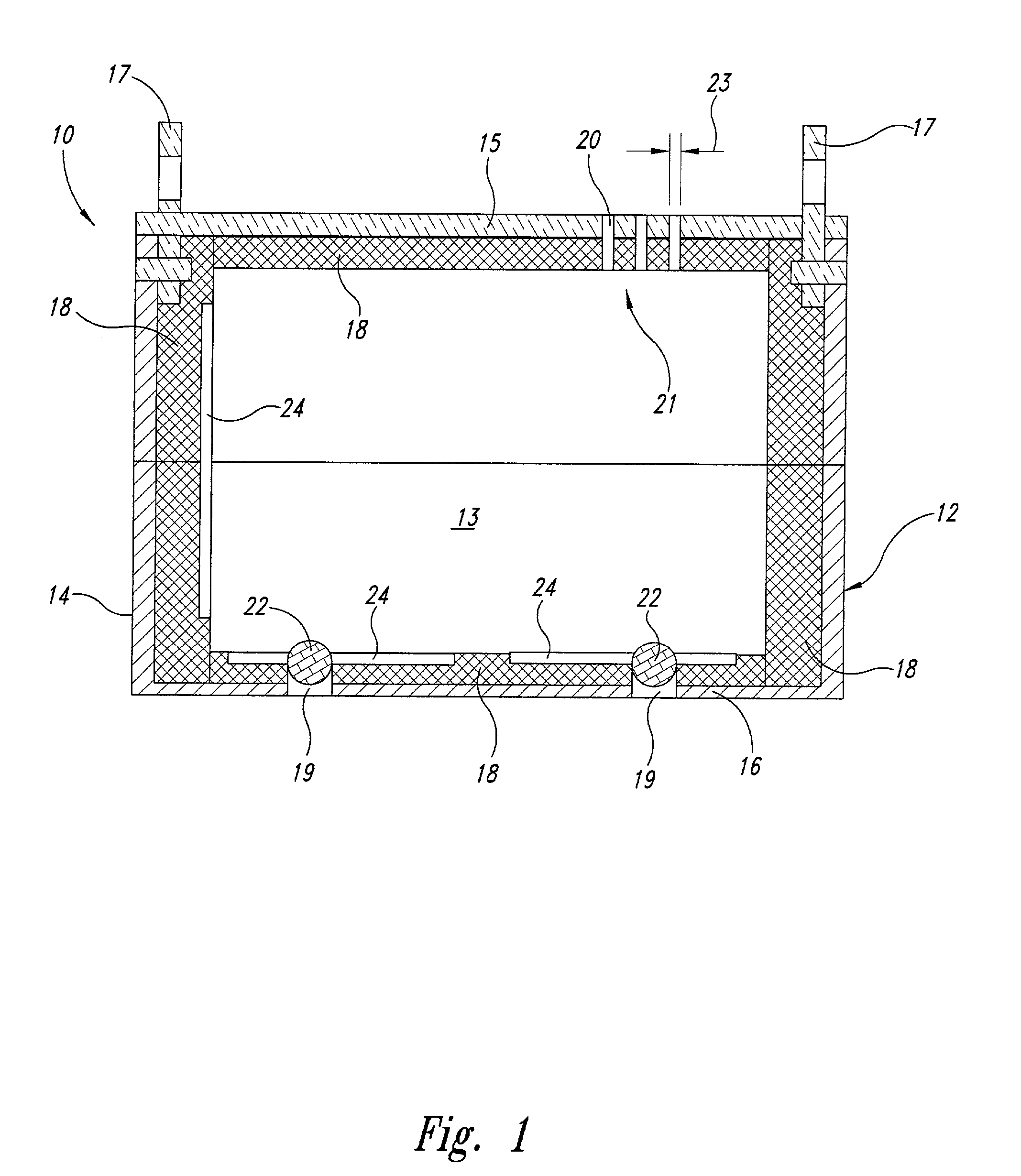 Method for high pressure treatment of substances under controlled temperature conditions