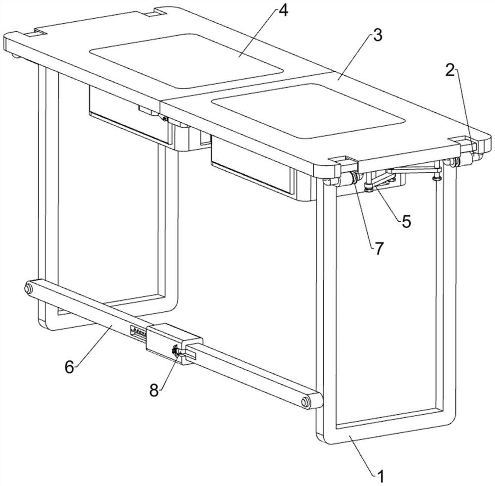 Foldable-to-place desk