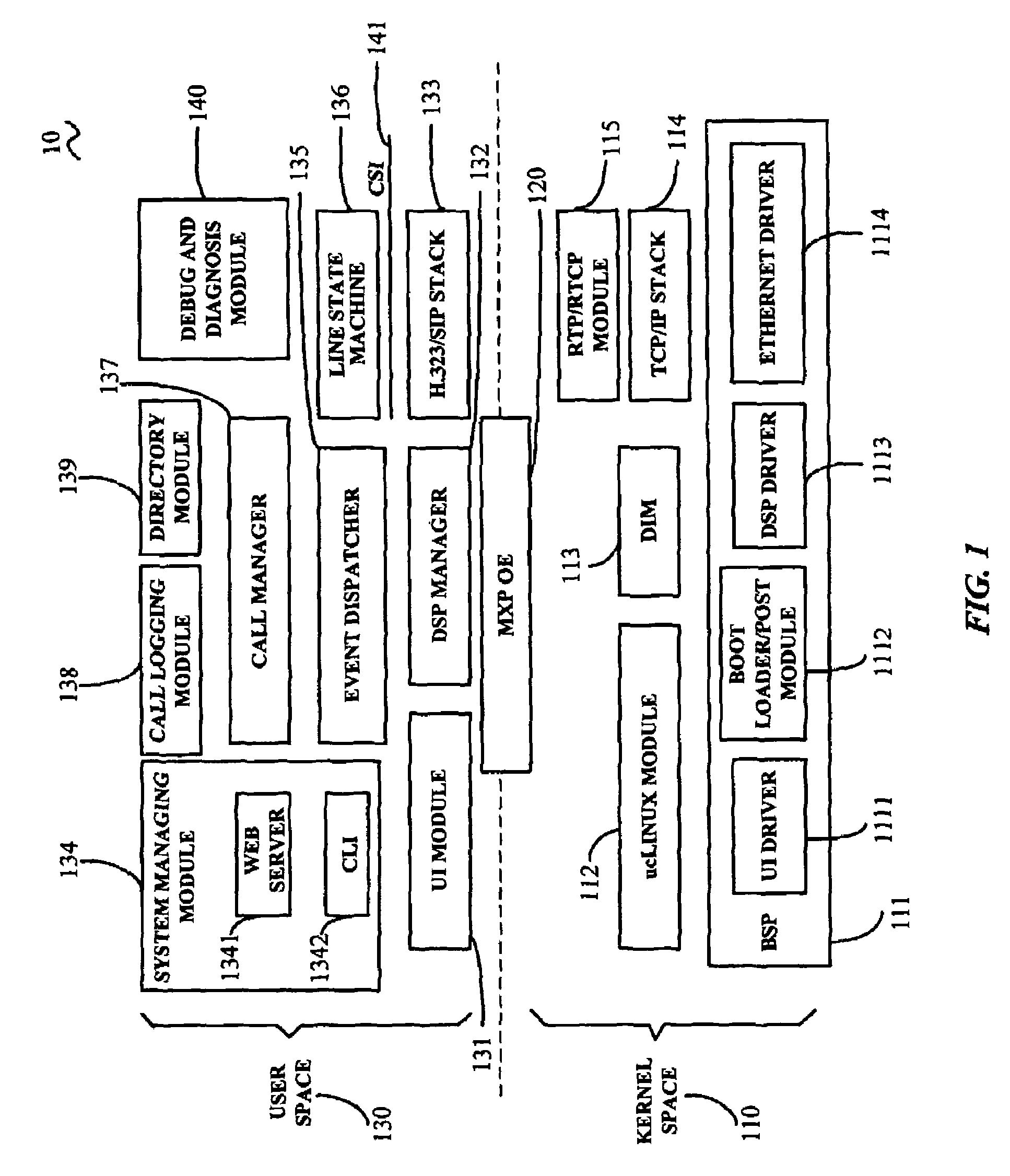 Network telephony system with enhanced interconversion of audio signals and IP packets