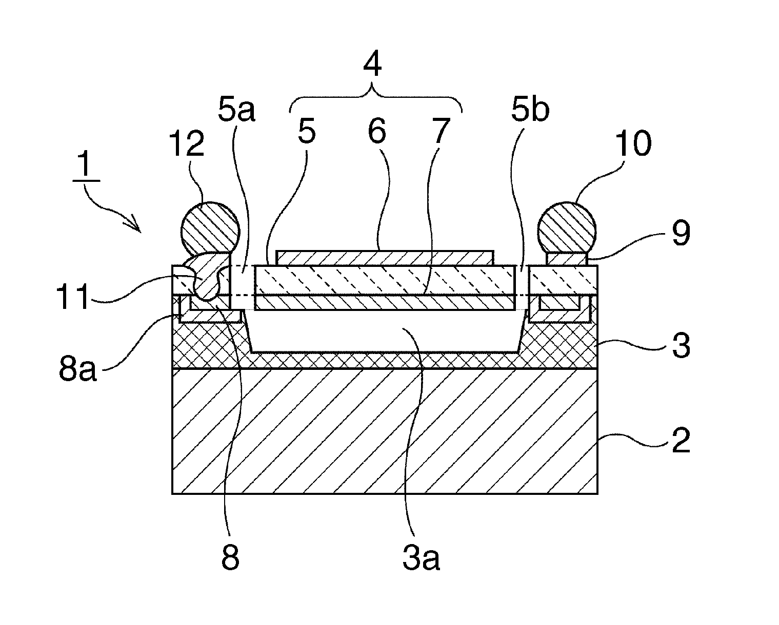 Piezoelectric bulk wave device, and method of manufacturing the piezoelectric bulk wave device