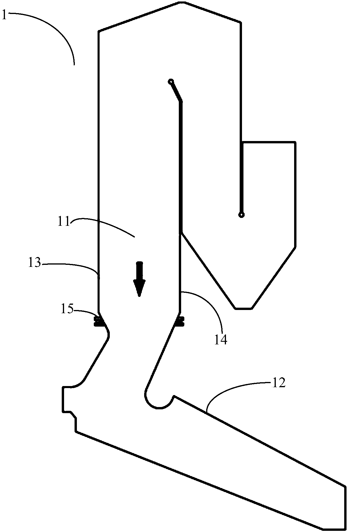 Air distribution device for smoke and garbage incinerator