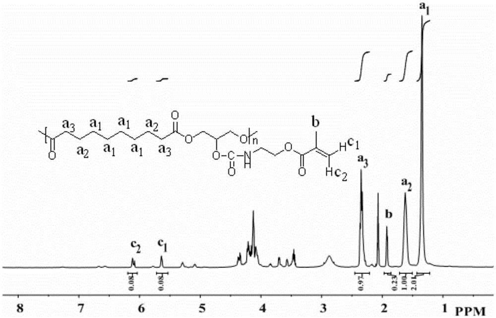 Biodegradable photocurable medical adhesive and preparation and application thereof