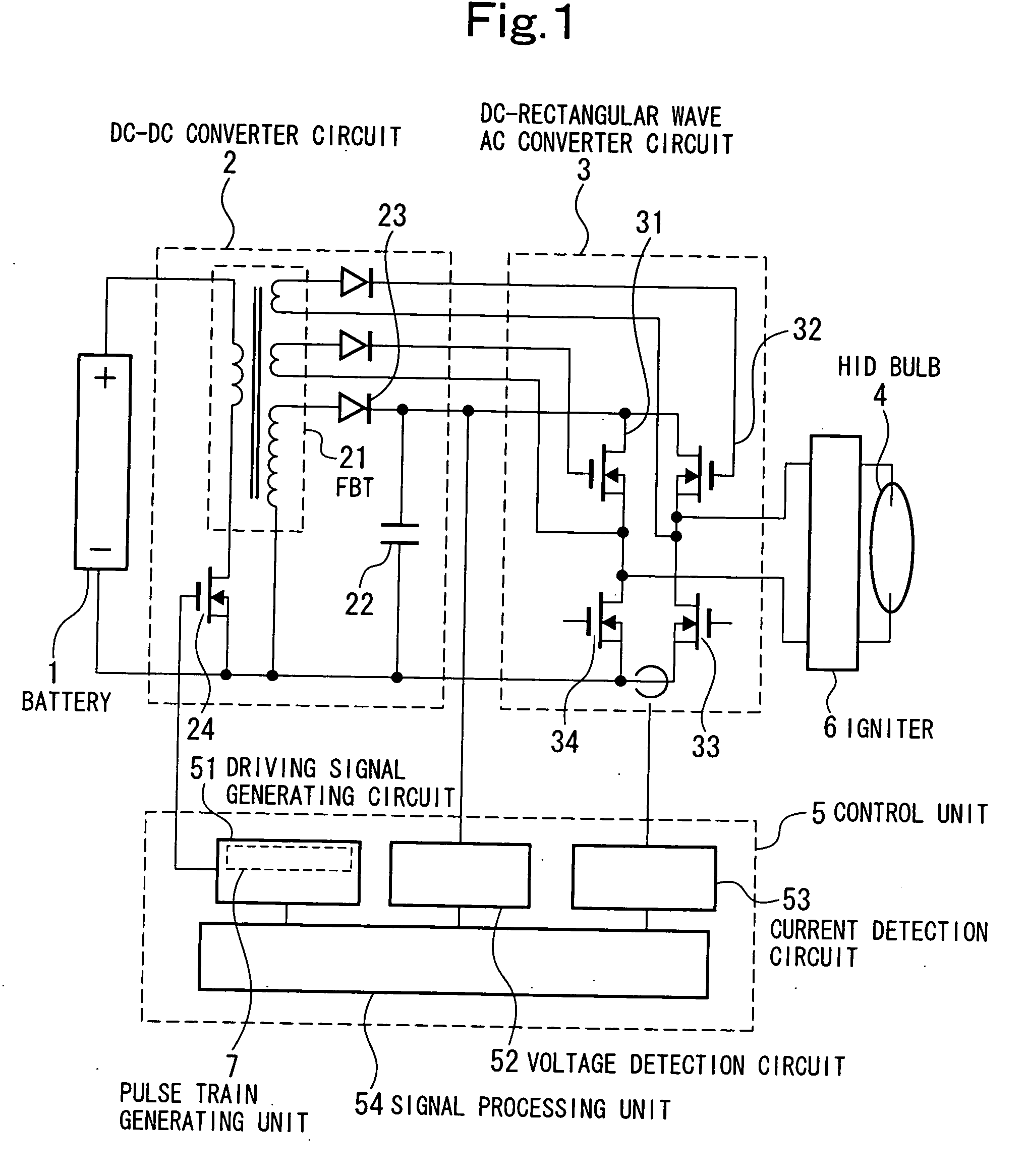 Control device for high intensity discharge bulb and method of controlling high intensity discharge bulb