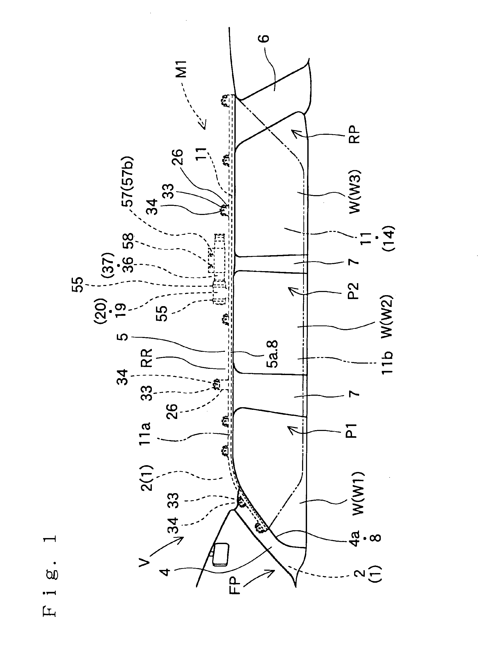 Head protecting airbag device