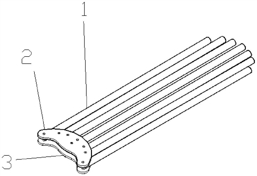 Detachable folding tent framework