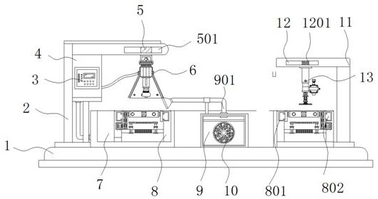 Star-shaped pendant double-face processing device capable of detecting levelness of pendant