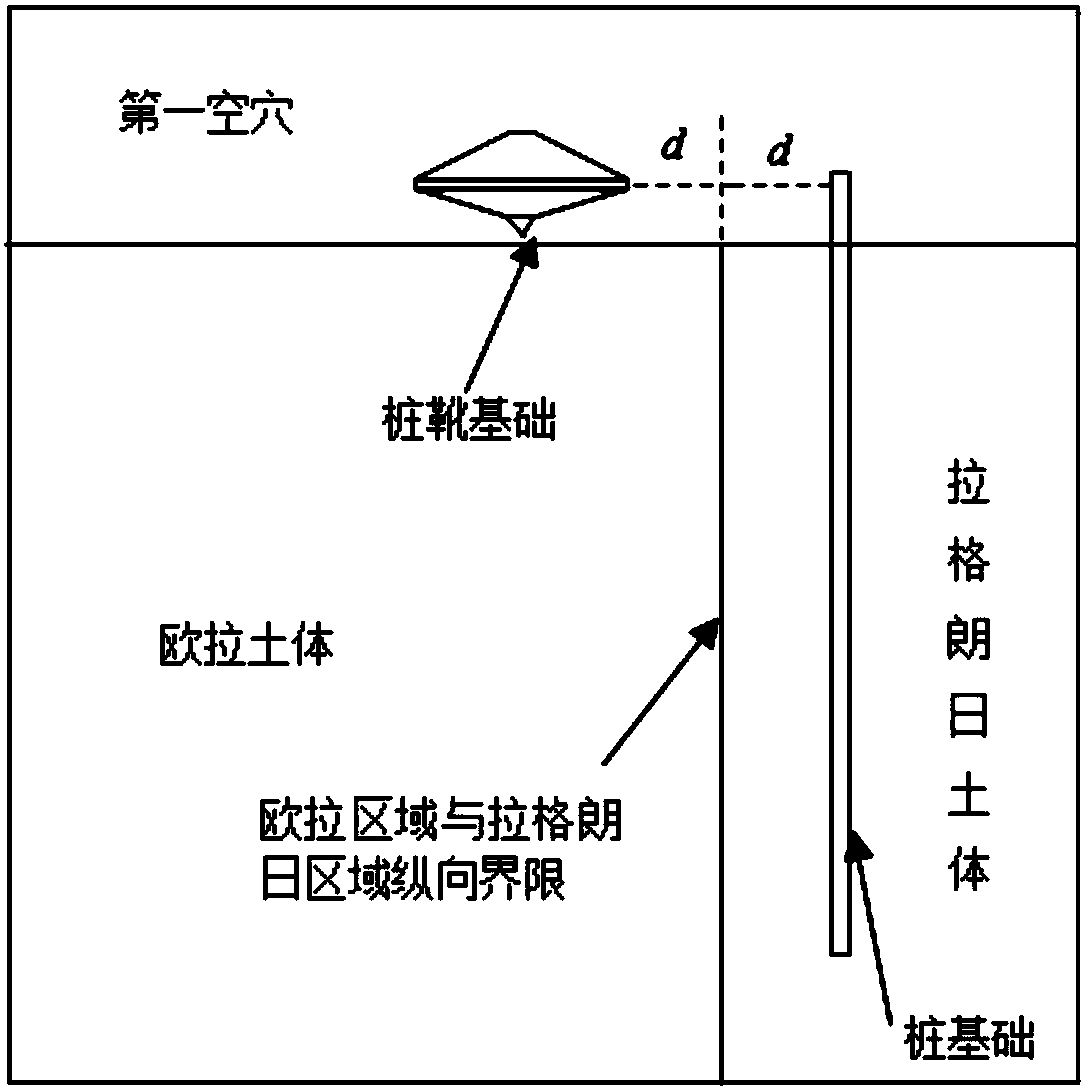 Numerical simulation method suitable for influence of pile shoe plugging on adjacent pile foundation