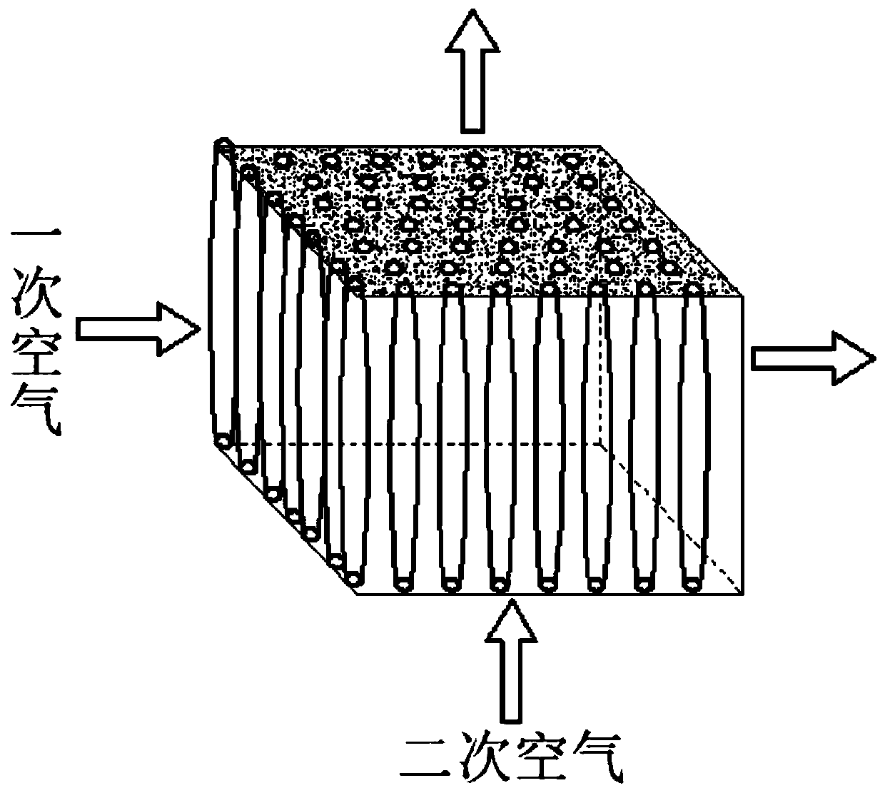 Gravity-heat-pipe-combined stand pipe indirect evaporative cooling water chilling unit