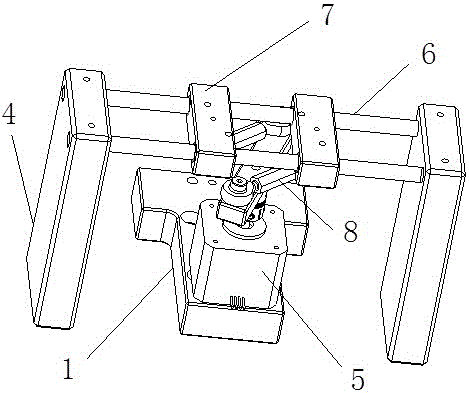 Magnetic core clamping device