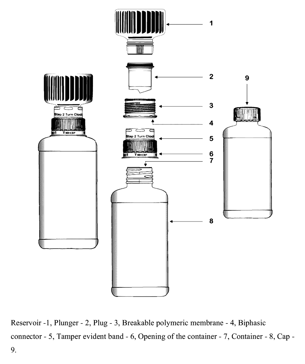 Dual-chamber pack for extended release suspension compositions