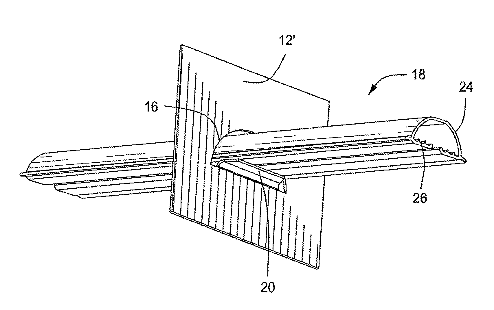 Splash fill bar support and method of manufacturing thereof