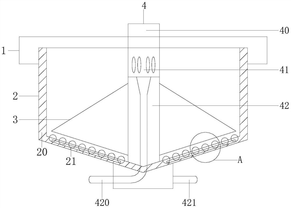 Sewage treatment precipitation device