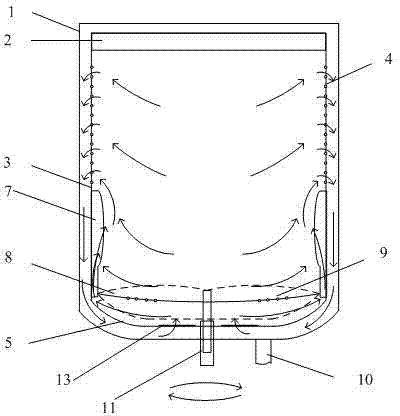 Washing machine inner bucket, washing machine and washing machine lint filtering method