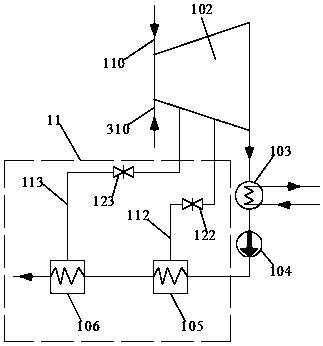 NCB heat supply system based on two units and adjustment method