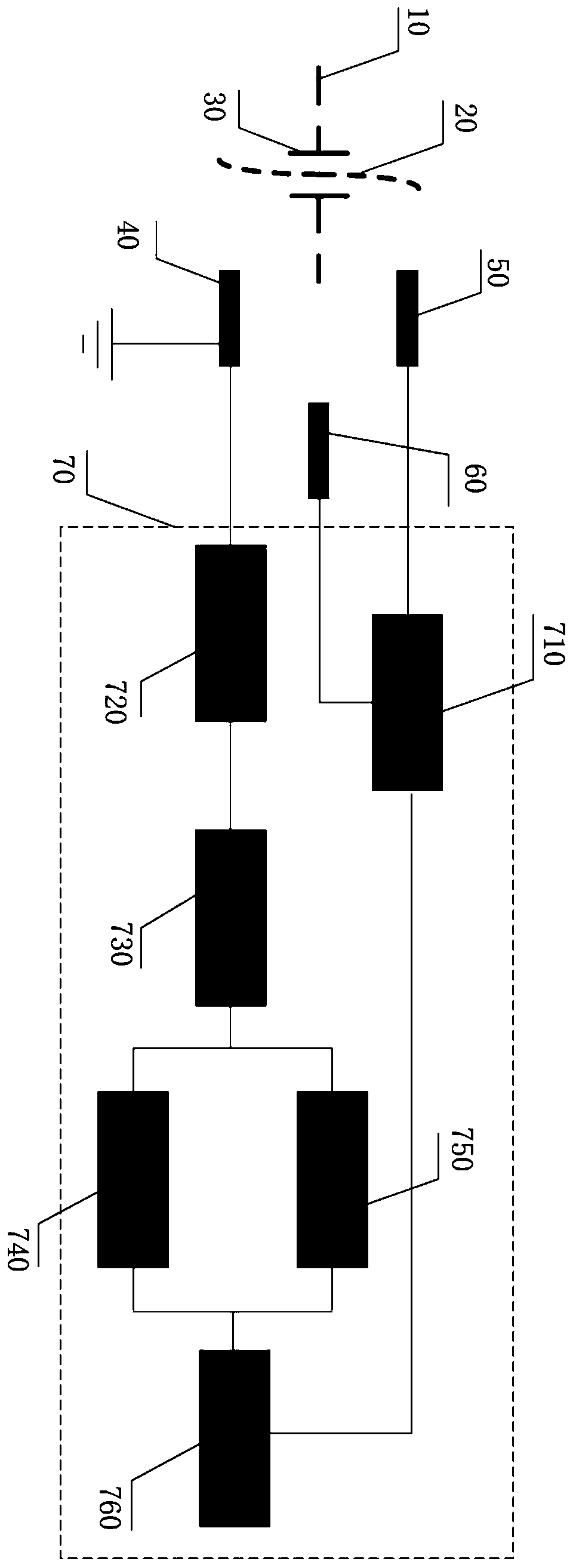 Nanopore gene sequencing micro-current detection device and current stability compensation method