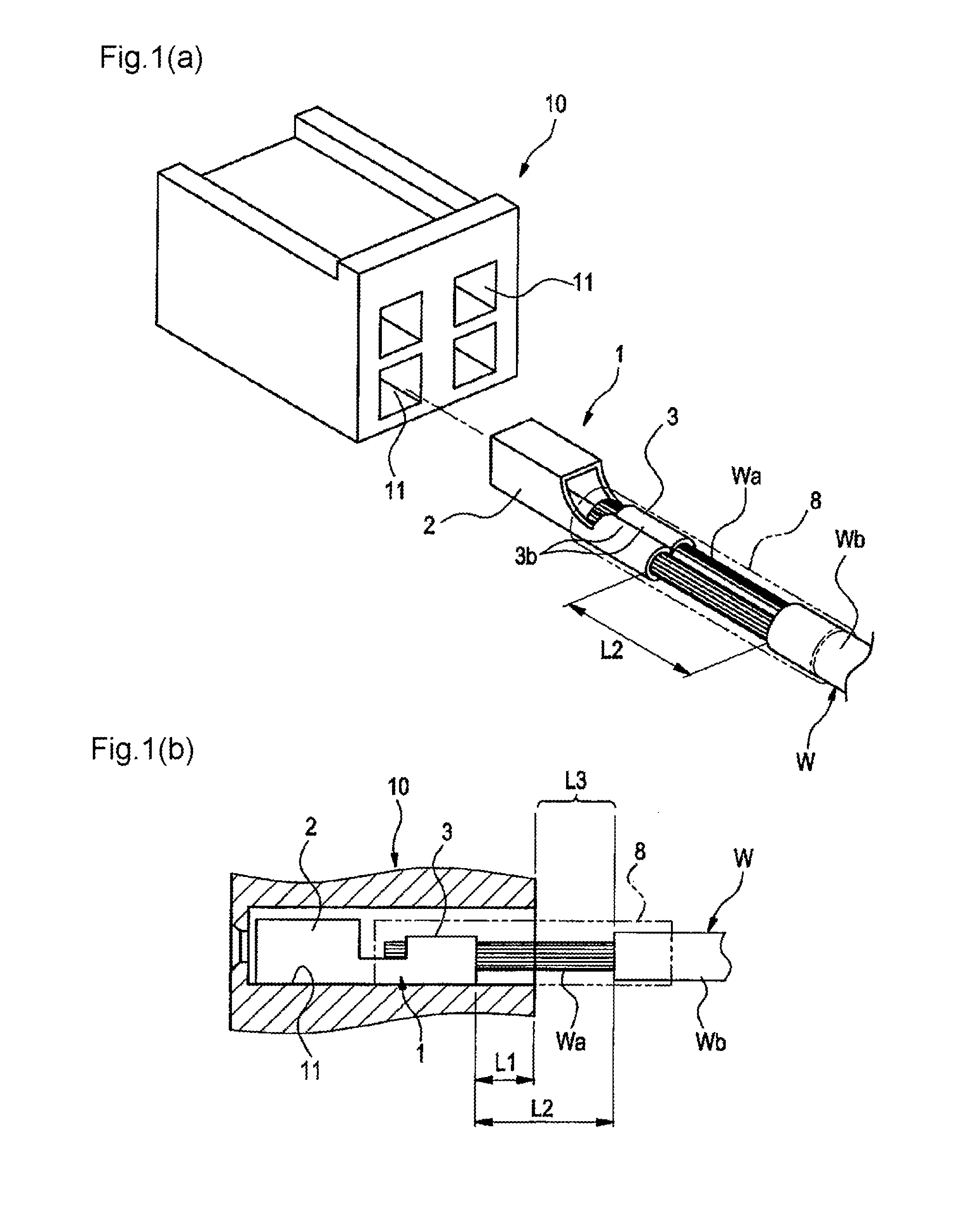 Electric wire connection structure of connector terminal