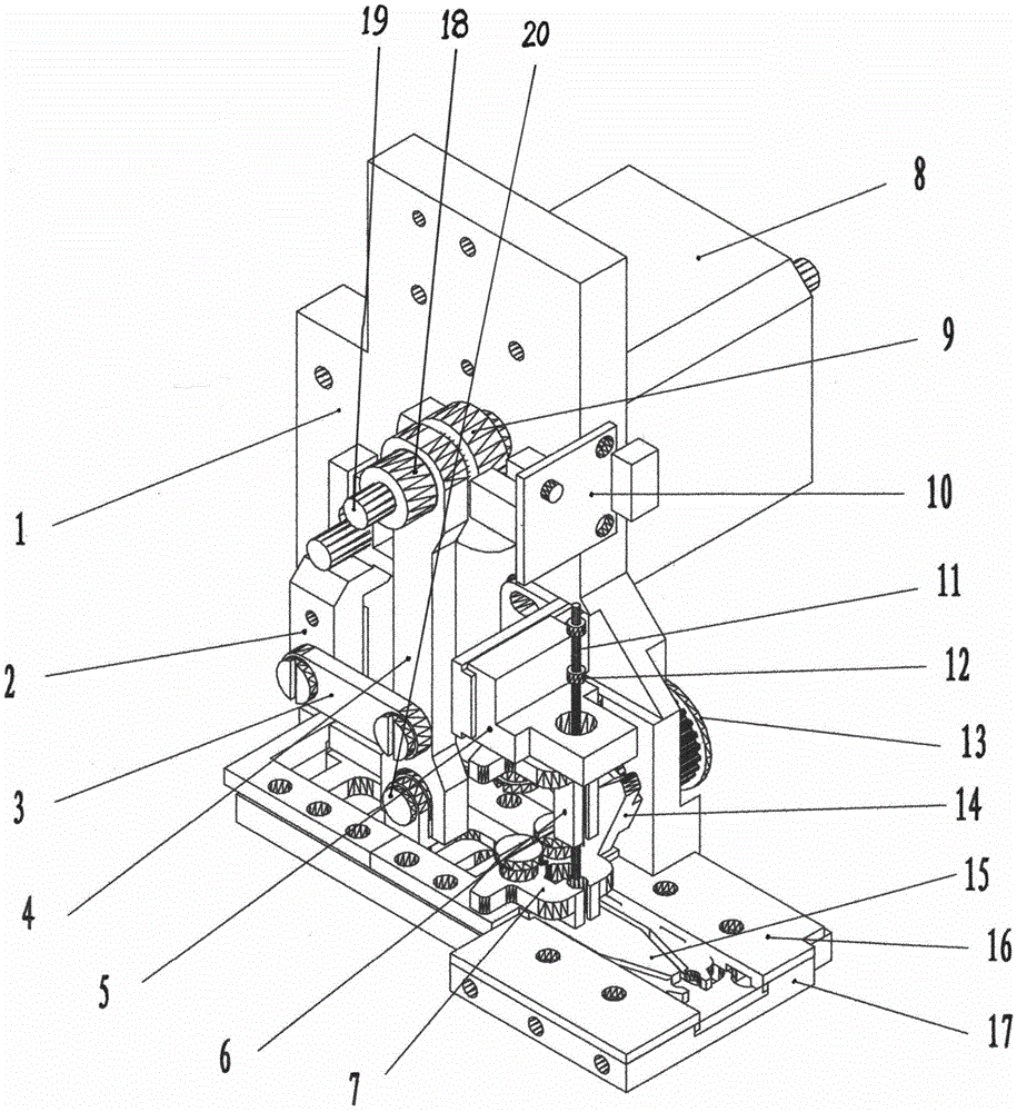 Glass bead conveying device of computer embroider machine