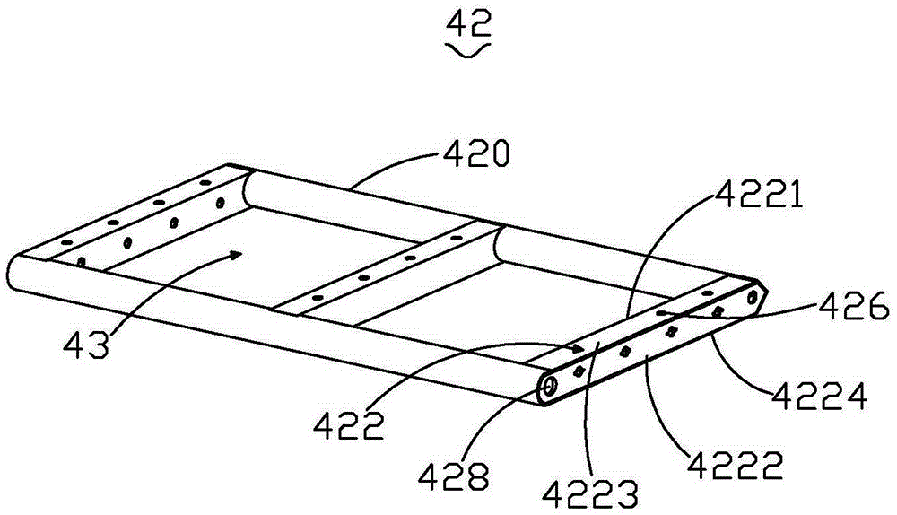 Supporting device and LED display screen for court