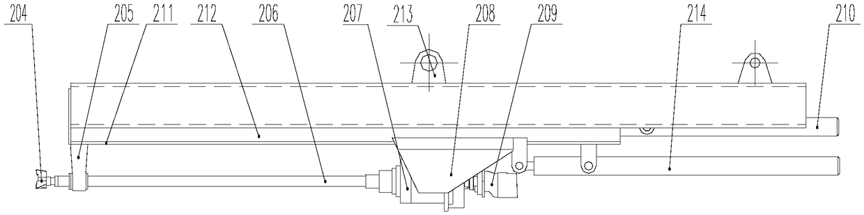 A multi-degree-of-freedom submerged arc furnace plugging eye opening machine based on cutting eye opening