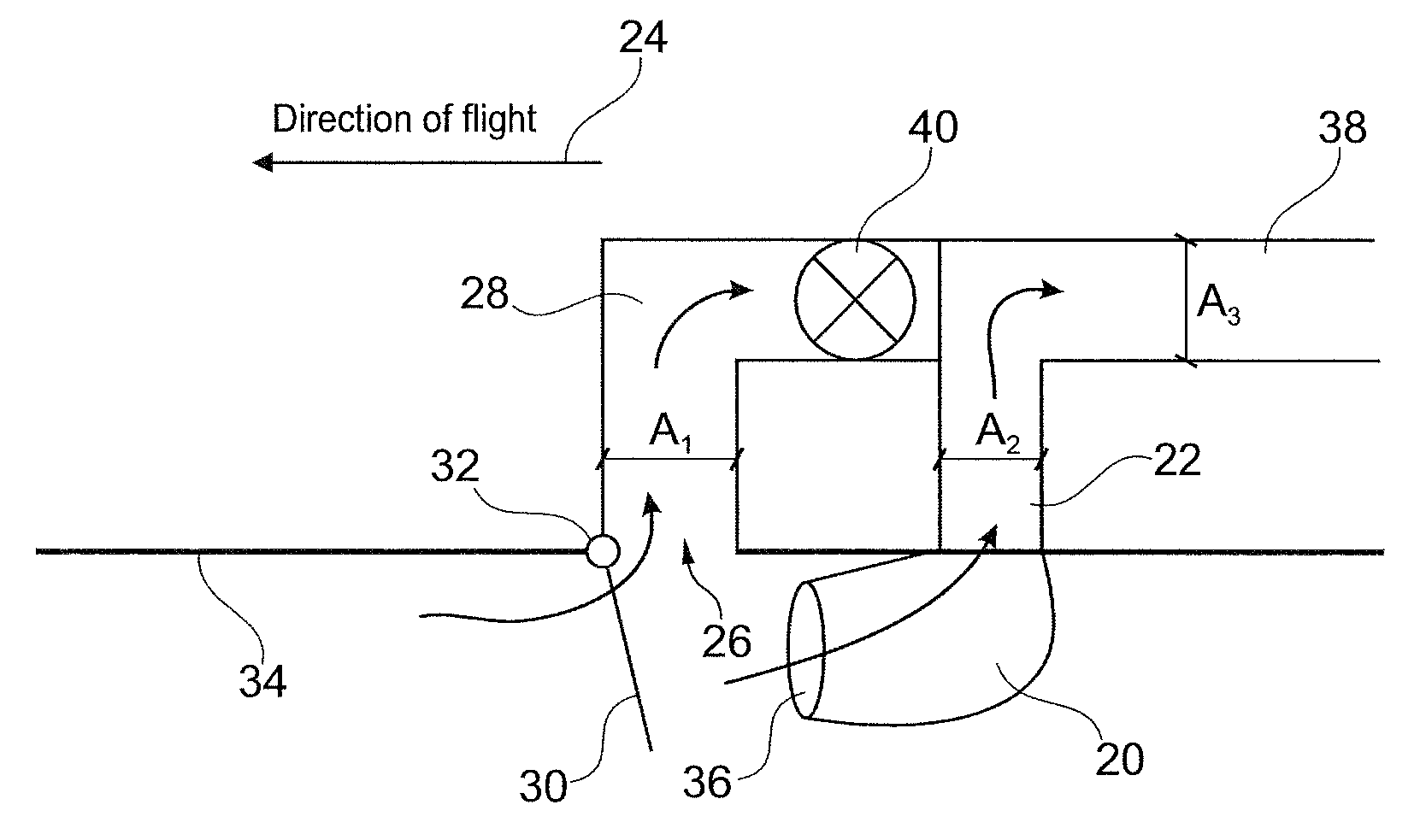 Fresh air inlet for an aircraft