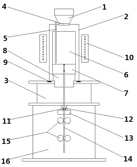 Vertical guide type vacuum melting inert gas shielding continuous feeding continuous casting machine