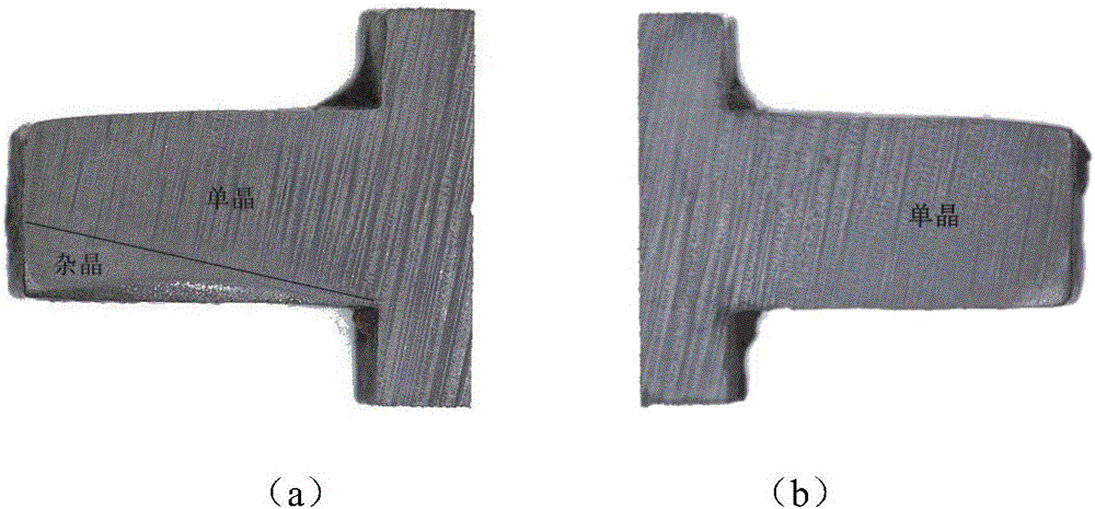 Method for preventing mixed crystal defect of single crystal blade based on laser heating technology