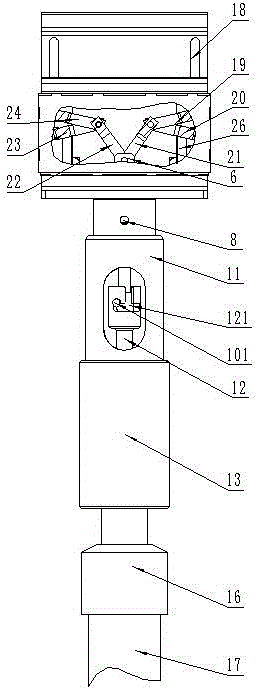 Heterostatic live line connection line device for high-voltage power distribution network