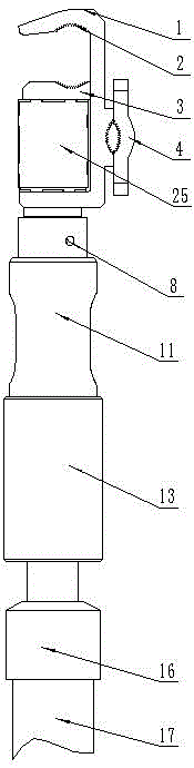 Heterostatic live line connection line device for high-voltage power distribution network