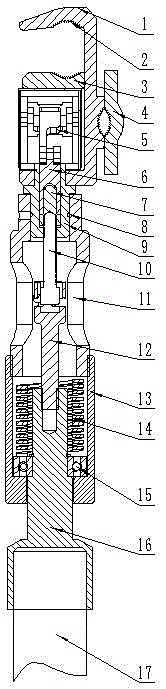 Heterostatic live line connection line device for high-voltage power distribution network