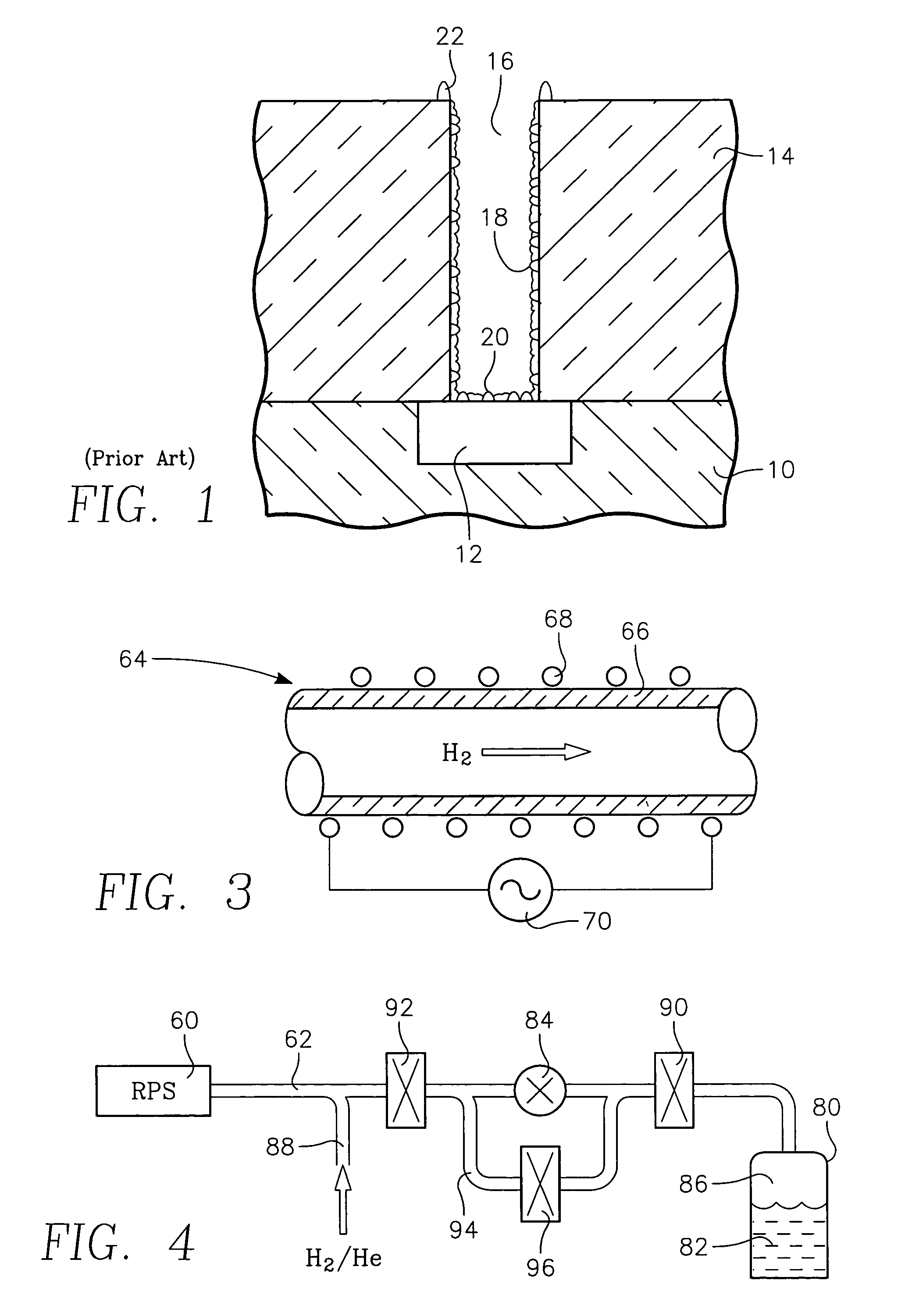 Water vapor passivation of a wall facing a plasma