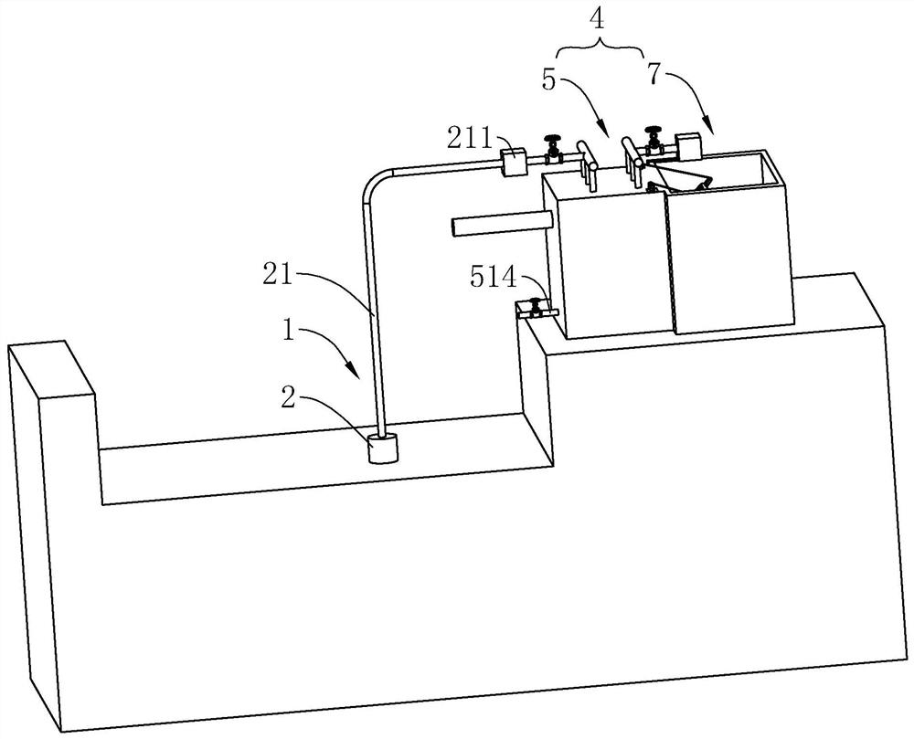 Deep foundation pit drainage system and drainage method