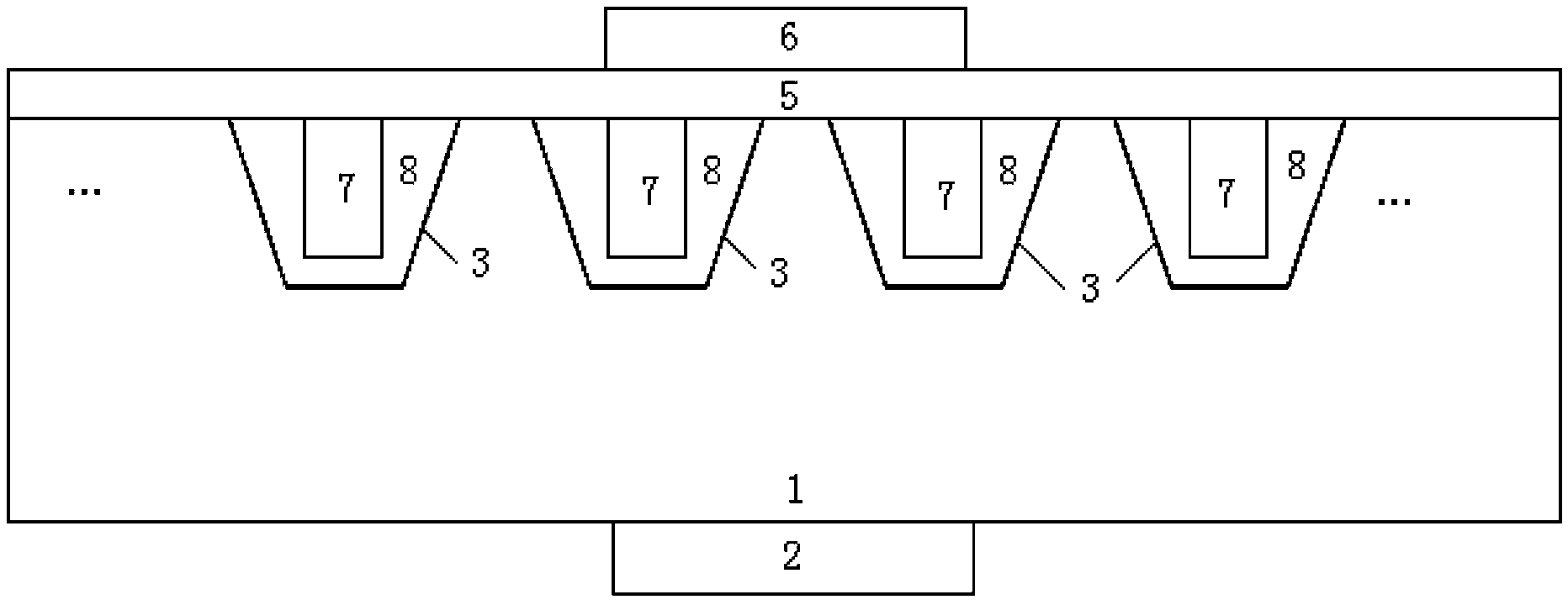 Schottky clamping diode with groove structure and terminal structure