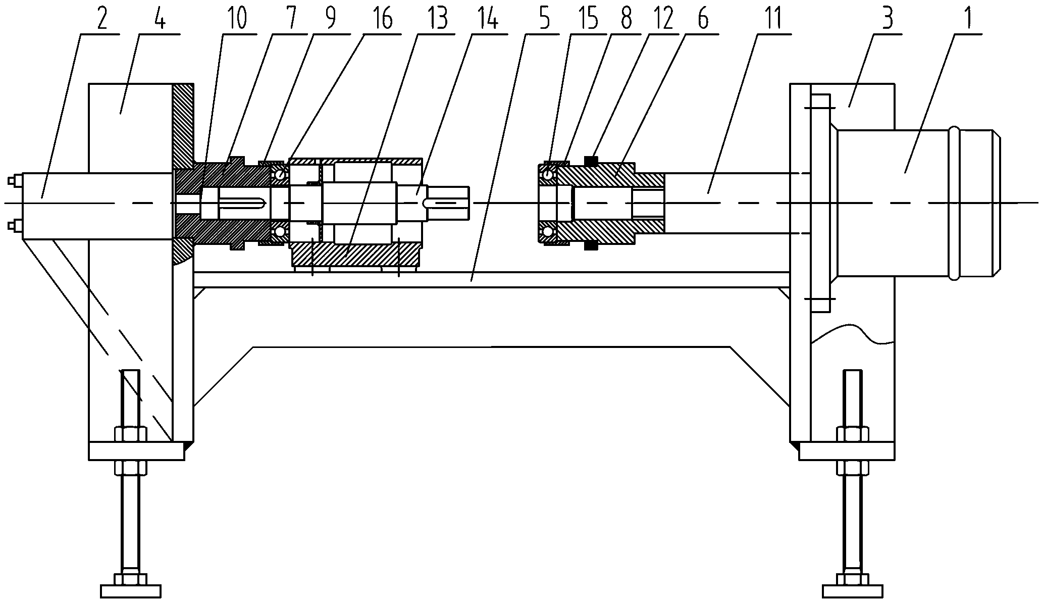 Pressing fit machine for rolling bearing pedestal