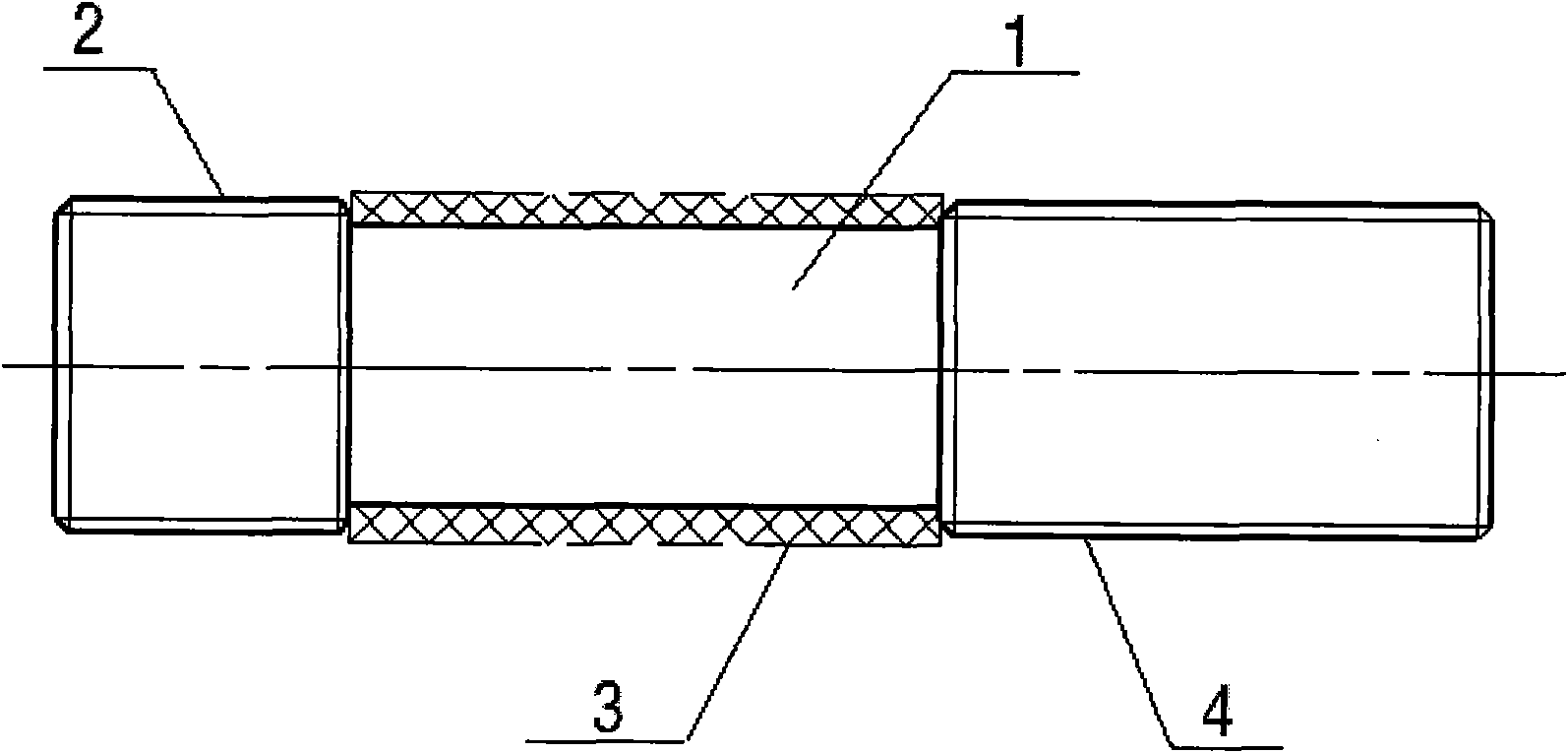 Insulation method for preventing metal screw or bolt from generating magnetic flux leakage linkage circulation