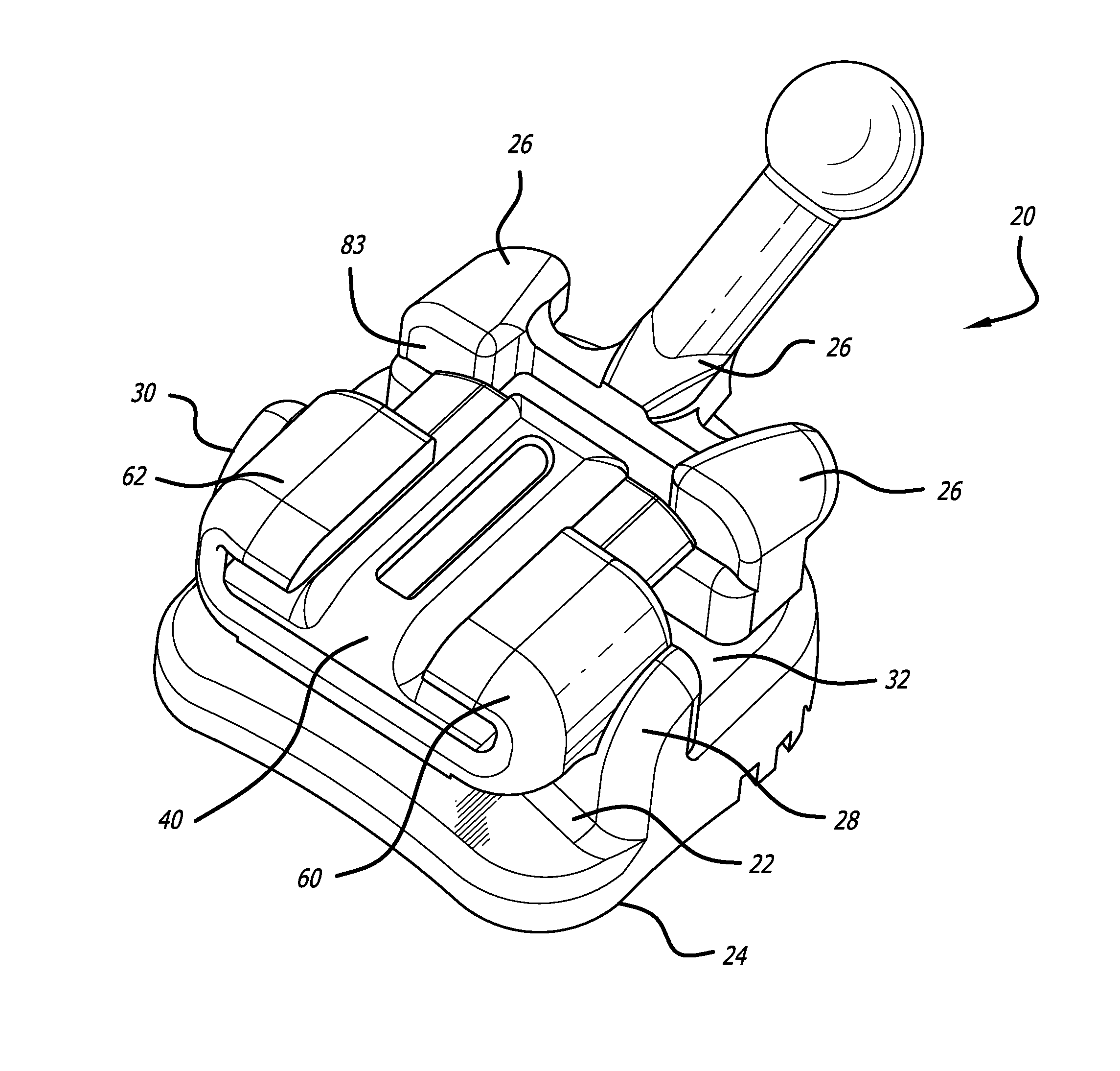 Self-ligating orthodontic bracket