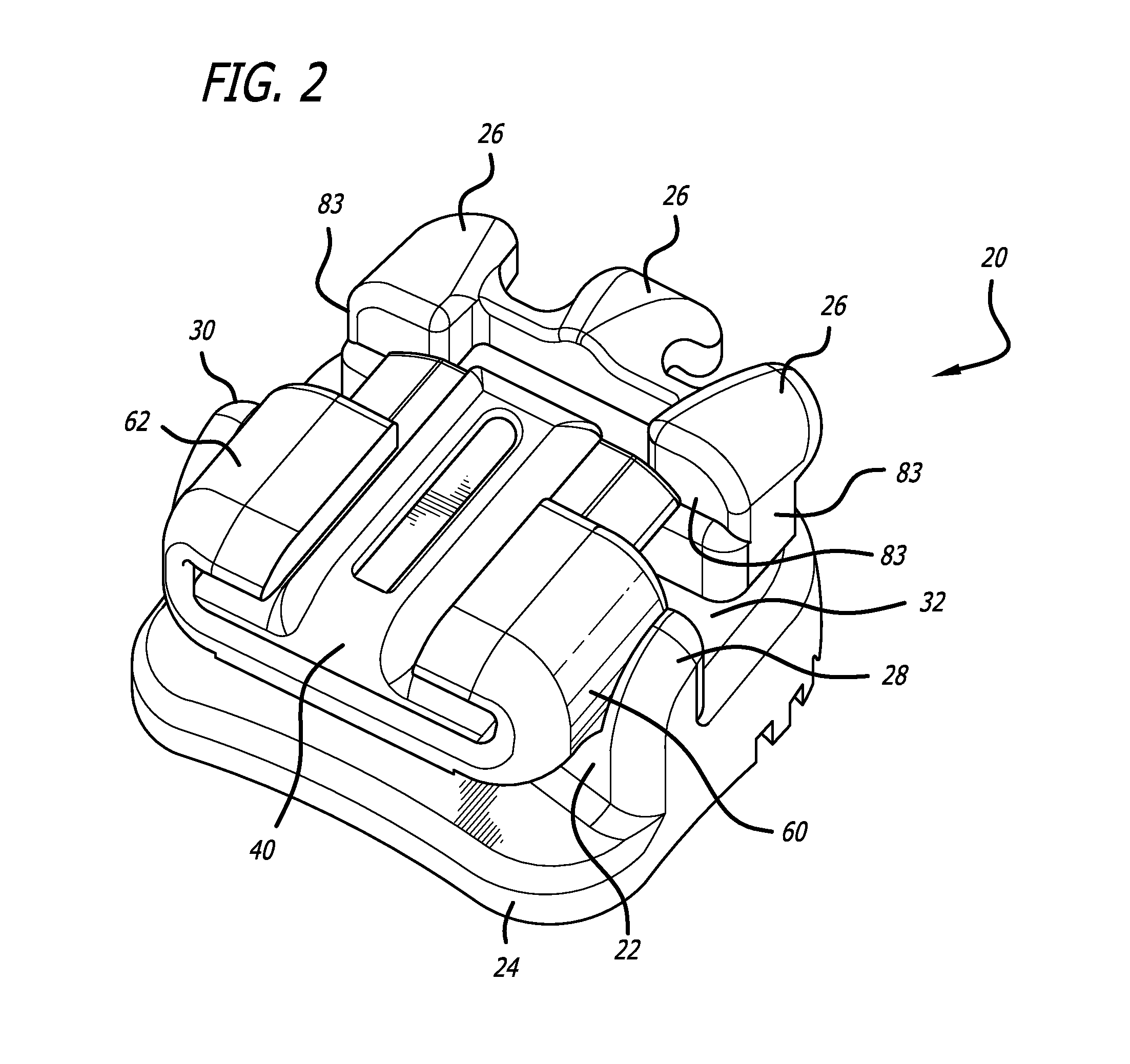 Self-ligating orthodontic bracket