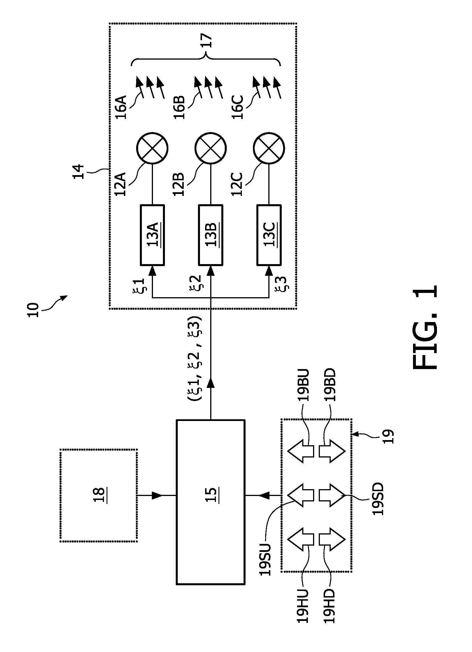 Device for generating light with a variable color