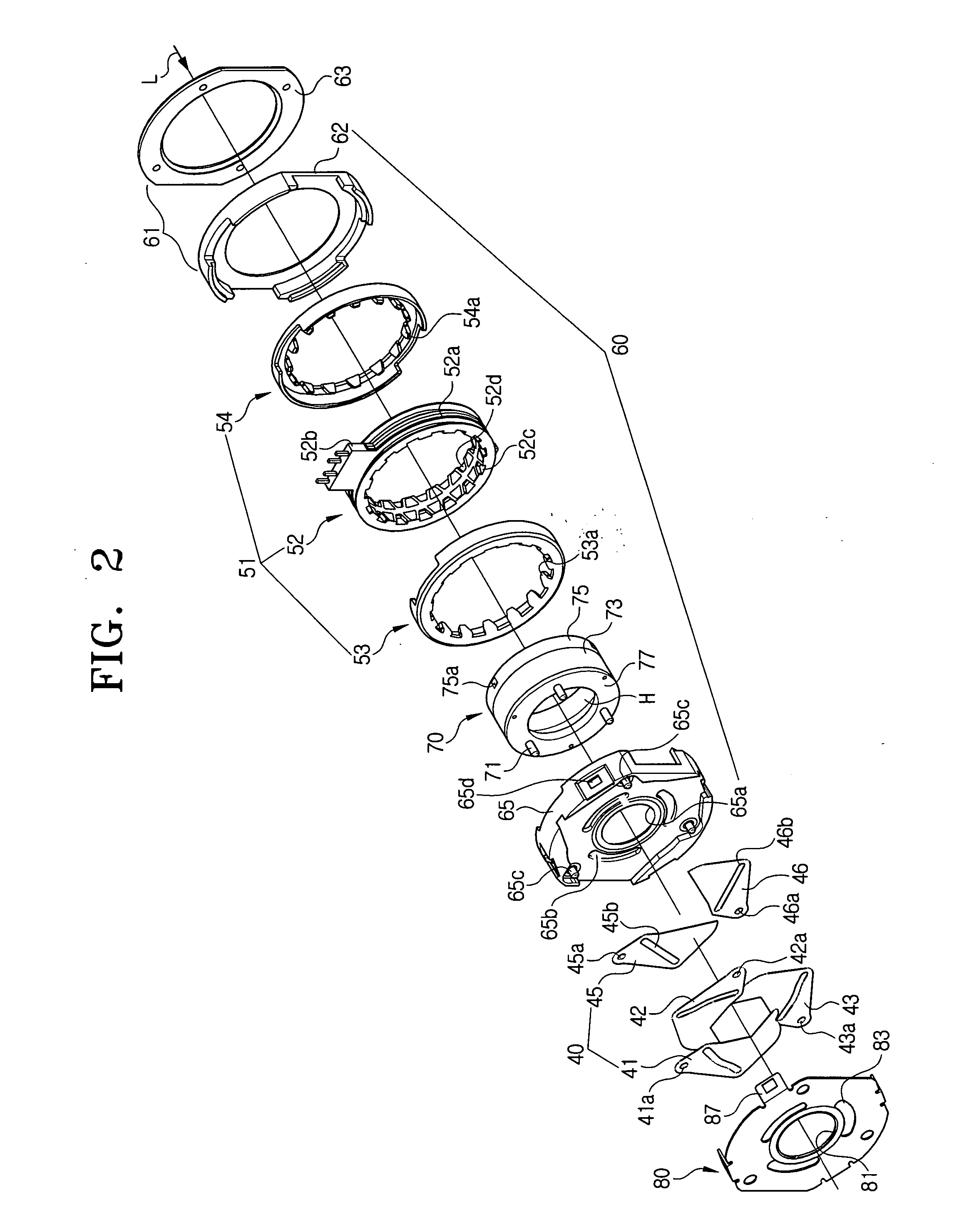 Iris diaphragm, iris diaphragm driving device and camera unit having the same, and iris diaphragm control method