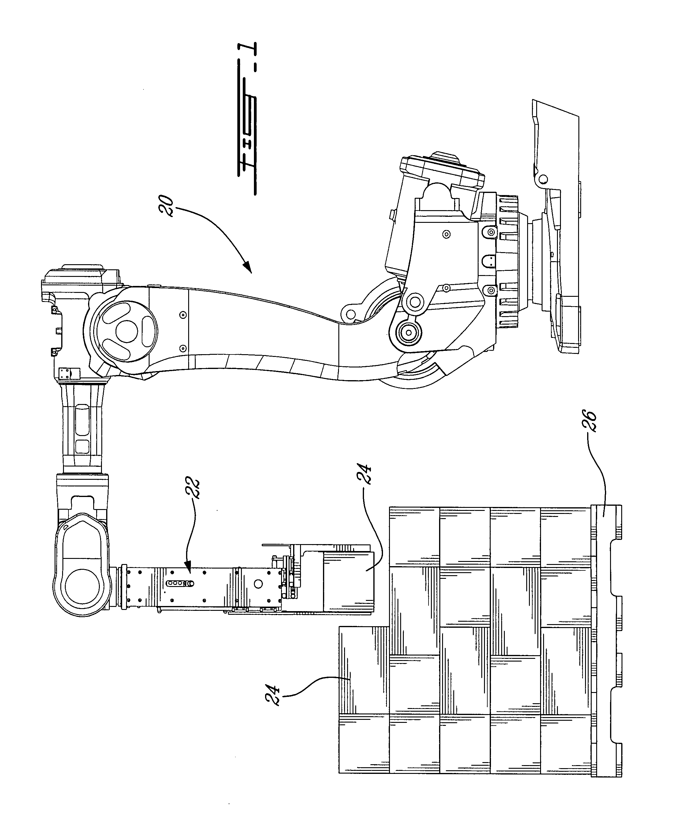 Tool and method for mixed palletizing/depalletizing