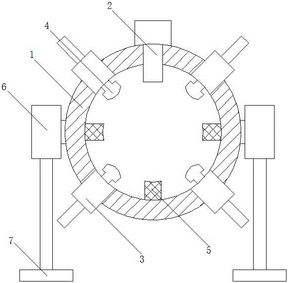 Fixed point thickness measurement device for petroleum pipeline