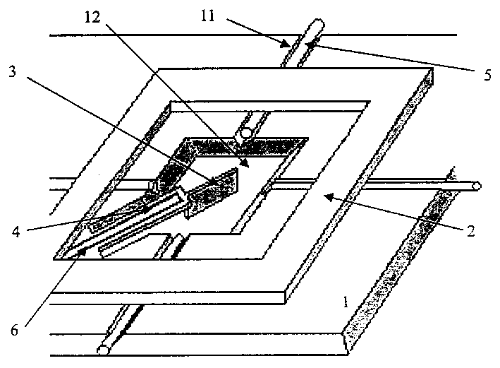 Thermally driven optical fibre switch for micromachinery and its making method